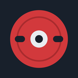 App-Icon von Satzbuch: rote Hantelscheibe
